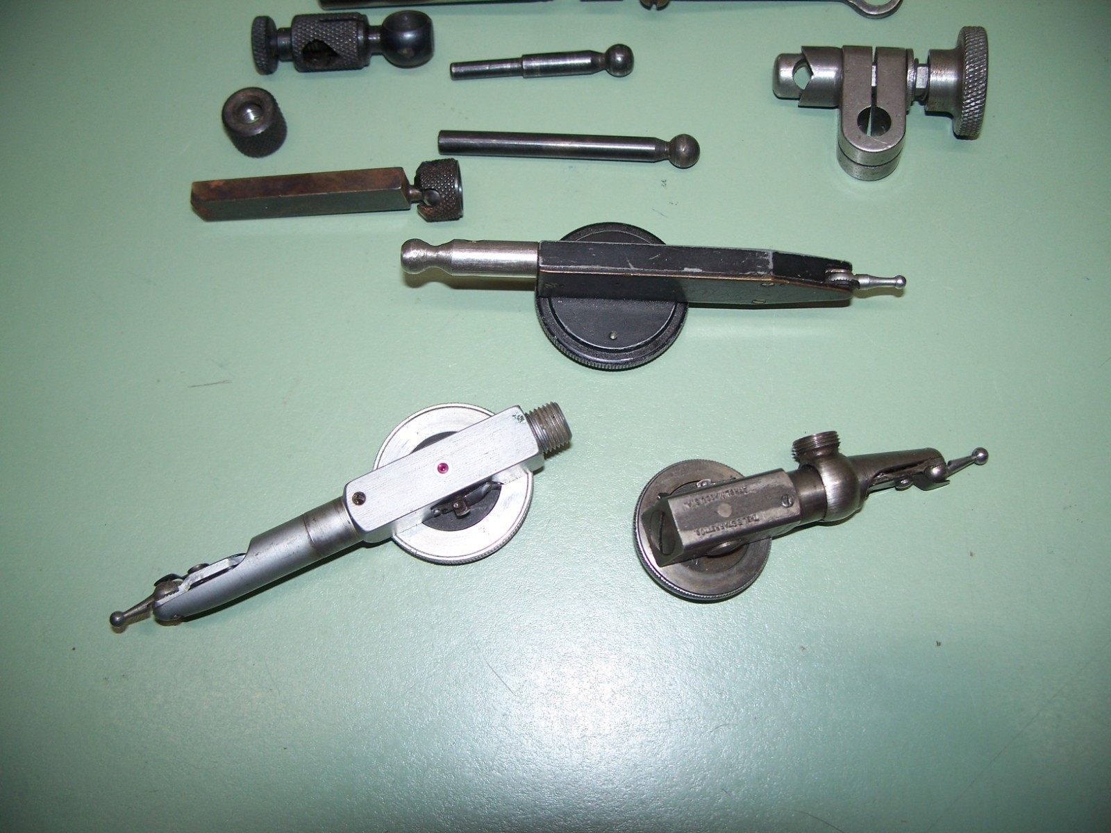 MACHINIST TOOLS LAST WORD GEM AND SPOT ON INDICATORS WITH MISC. CLAMPS