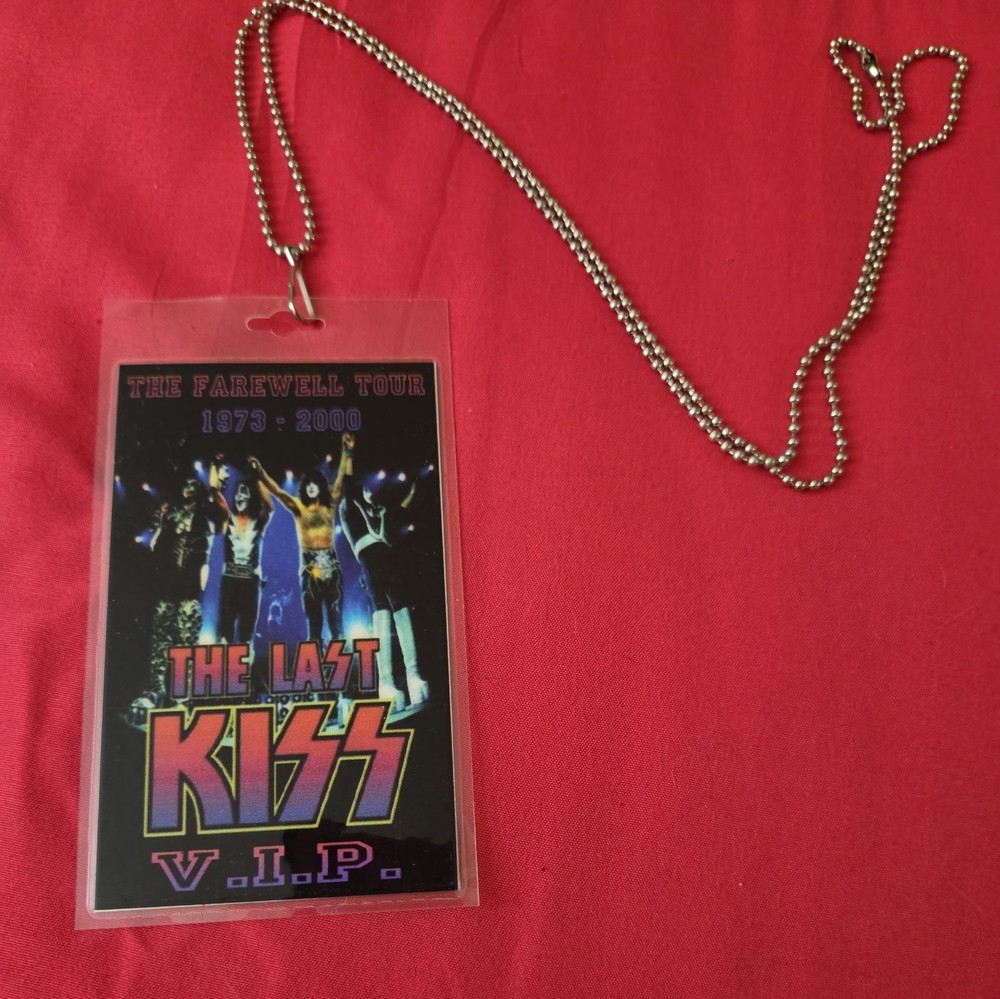 KISS The Farewell Tour THE LAST KISS VIP Backstage Pass Laminate Replica