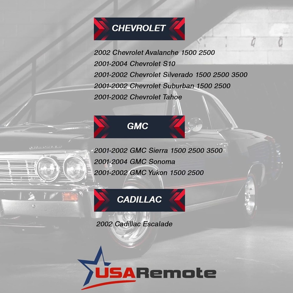 Keyless Entry Remote Fob + Ignition Key