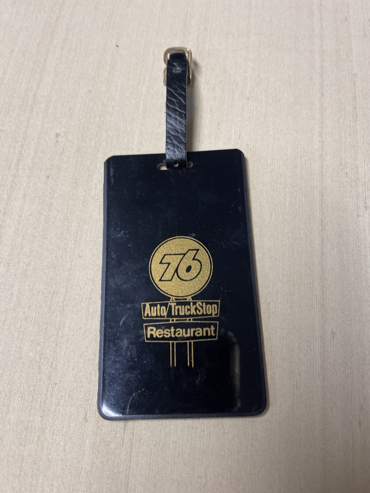 76 AUTO TRUCK STOP RESTAURANT Bag Baggage Luggage Tag Vintage