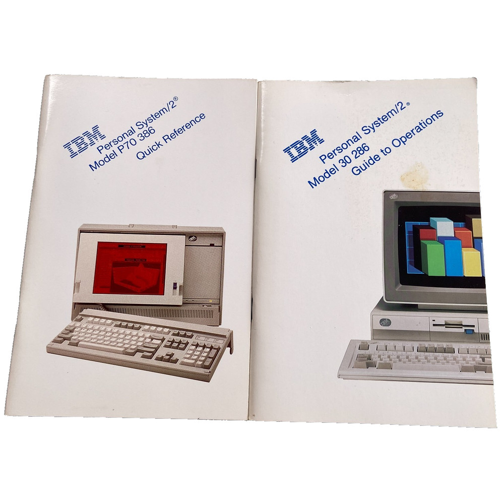 IBM Personal System PS/2 Quick Reference Guide P70 386 Model 30 286 Operations