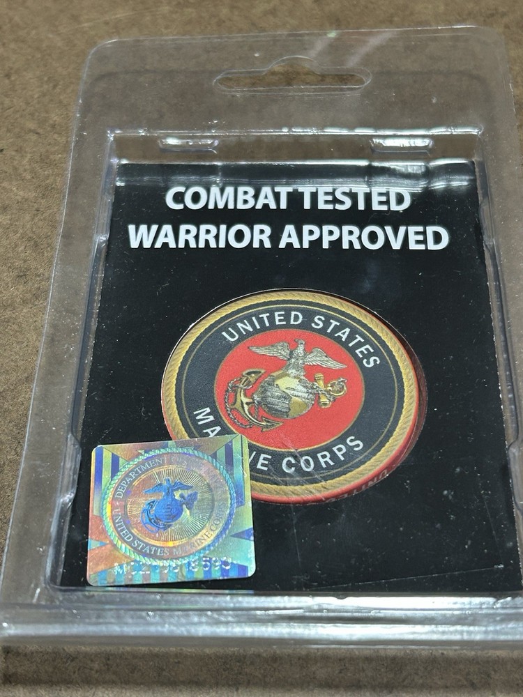 USMC CERAMIC CHALLENGE CHIP, NEW IN PACKAGE