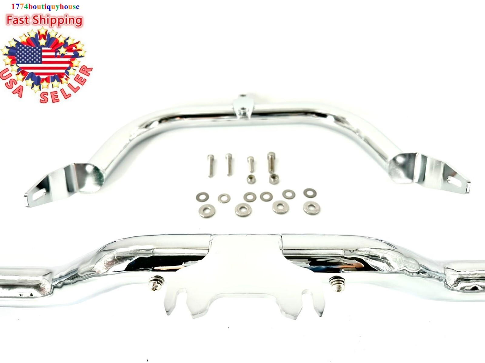 NEW SET Chopped Engine Guard Crash Bar Fairing Support Harley Road Glide 15-2023