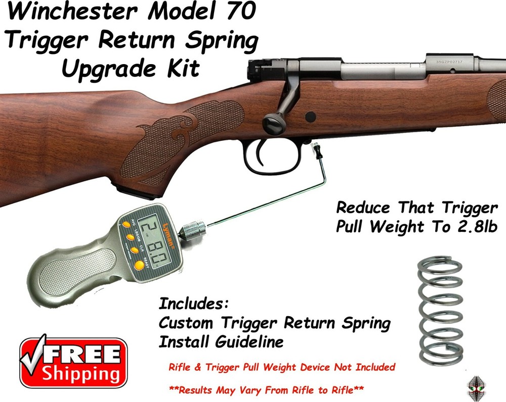 Winchester Model 70 Reduced Trigger Pull Weight Trigger Return Spring Kit