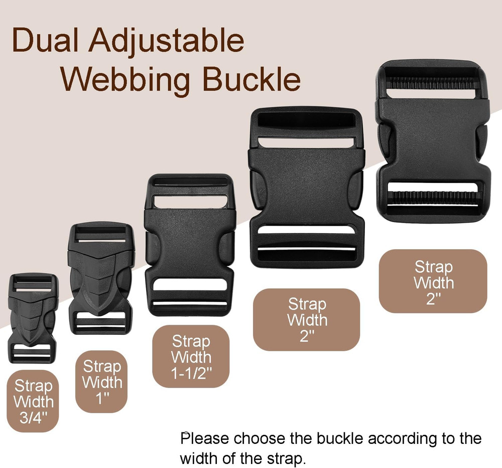 Quick Side Release Plastic Buckle Clips Snaps for Webbing