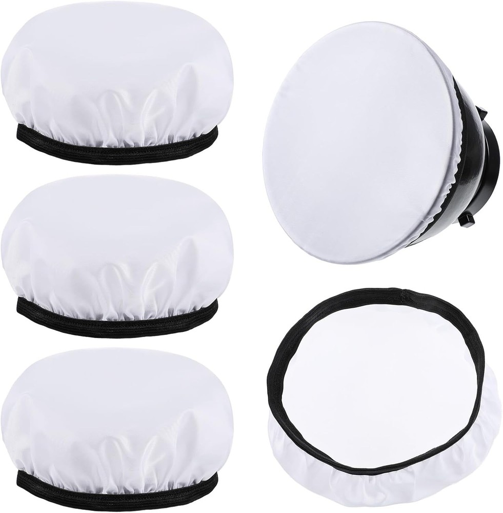 7" Light Diffuser Sock Soft White Cover for Standard Cloth Diffusers - Stud