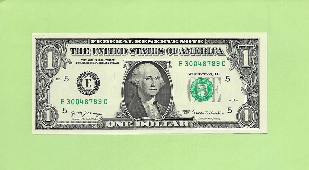 2017 ..UNCIRC $1  E 3004 8789 C  .... 2017  $1  E-C      NICE NOTE    FRN