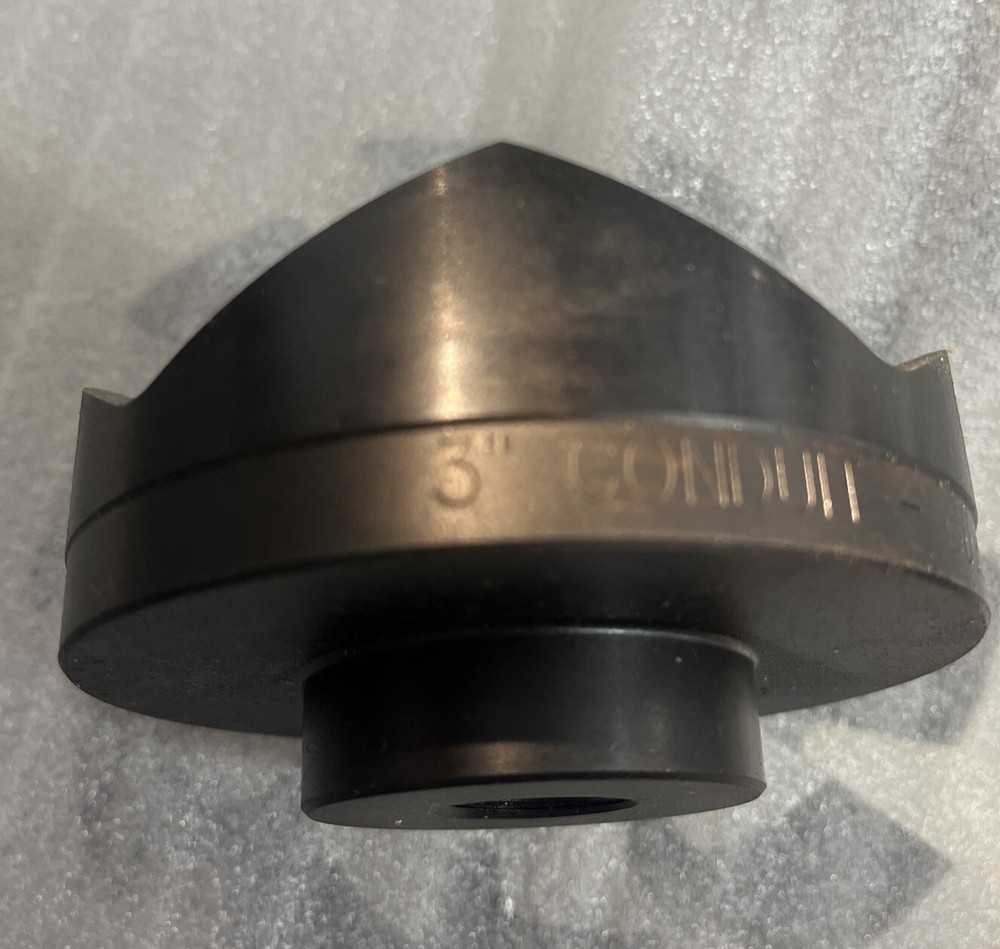 CURRENT TOOLS 1568 STD ROUND 3 INCH KNOCKOUT PUNCH, 4 POINT, HSS