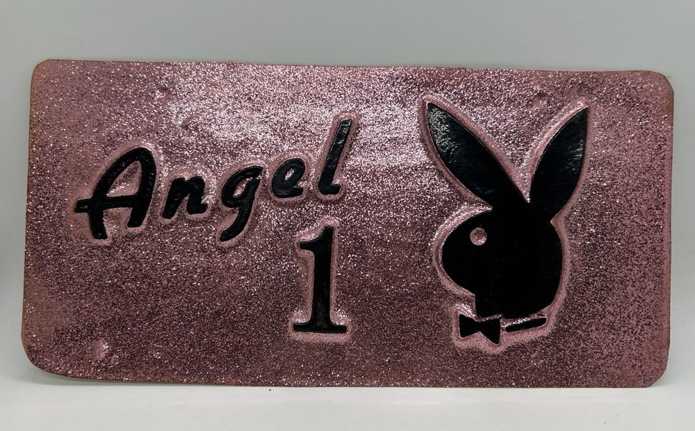 Plastic Playboy # Angel Decorative License Plate