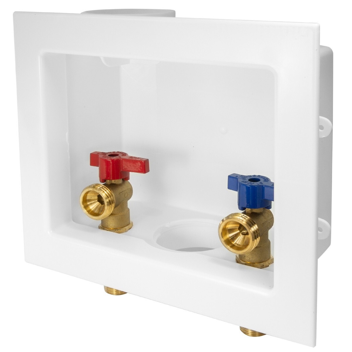 EFIELD Washing Machine Outlet Box ,With Brass Valves , 1/2" MIP Sweat Connection