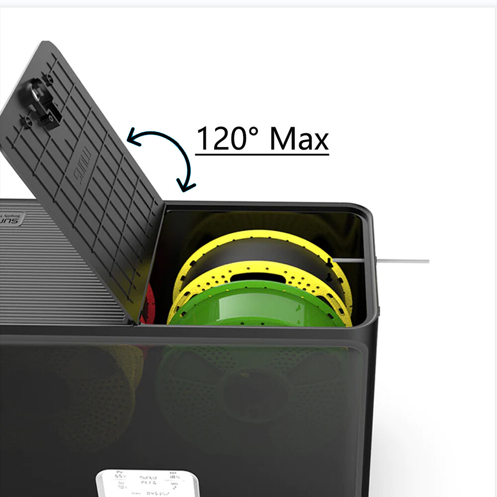 SUNLU S4 Filament Dryer Box,4 Spools Capacity,Black Weight 4.8KG,FilaDryer S4