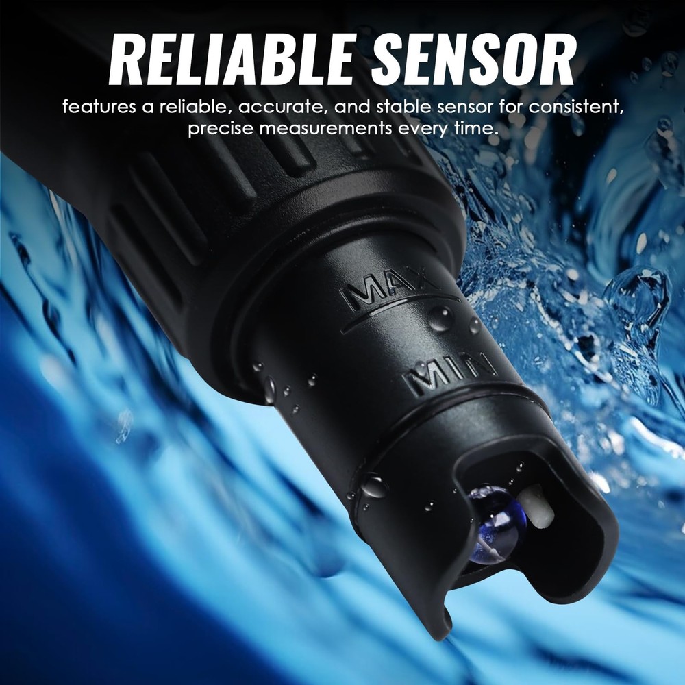 Digital PH Meter with LCD Display, Temperature Measurement, Automatic...