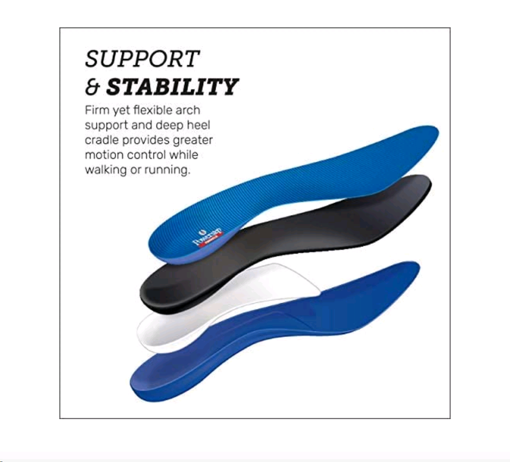 Powerstep Original Pinnacle Full-length Arch Support Insole Size B,C,D,E, F,G,H