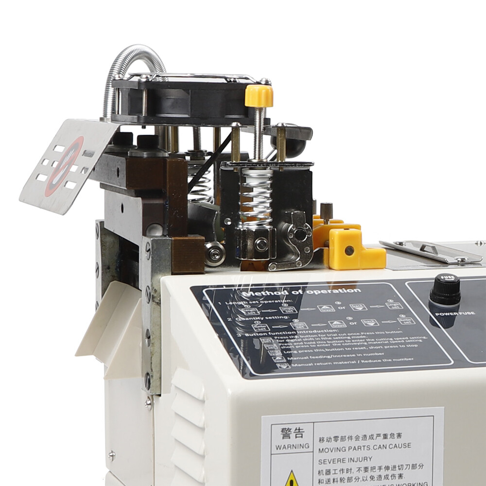 Hot&Cold Textile Ribbon Cutter 100 mm Automatic Heat Shrink Tube Cutting Machine