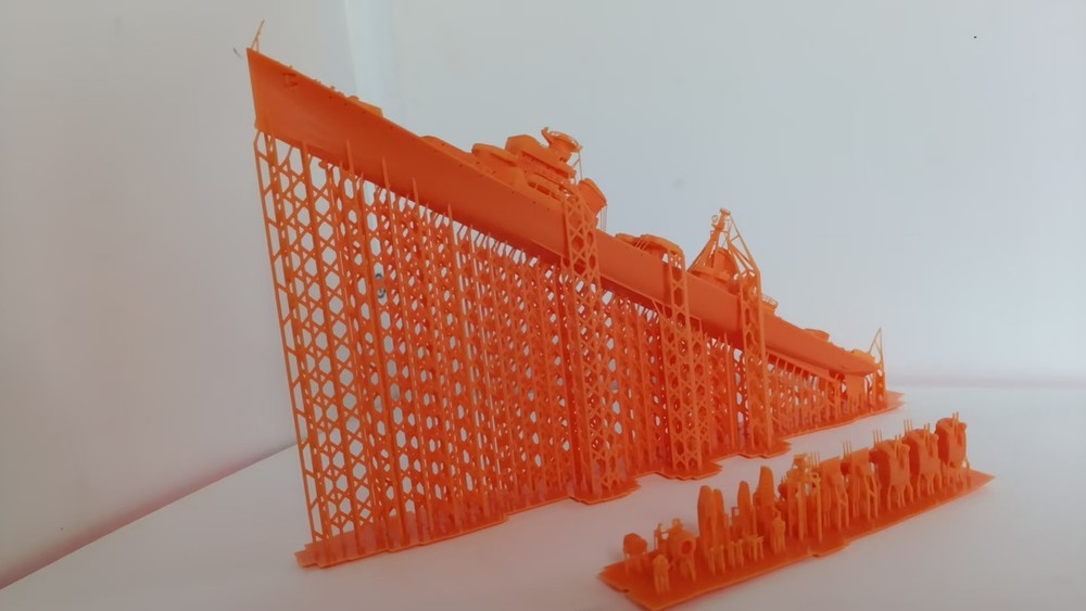 1: 700 Soviet made Type 40 Destroyer 3D Printed Model