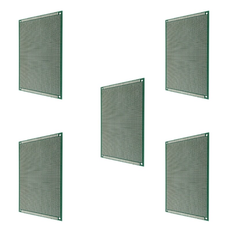 5Pcs Double Side PCB Board Prototype Kit Print Circuit Board for Soldering