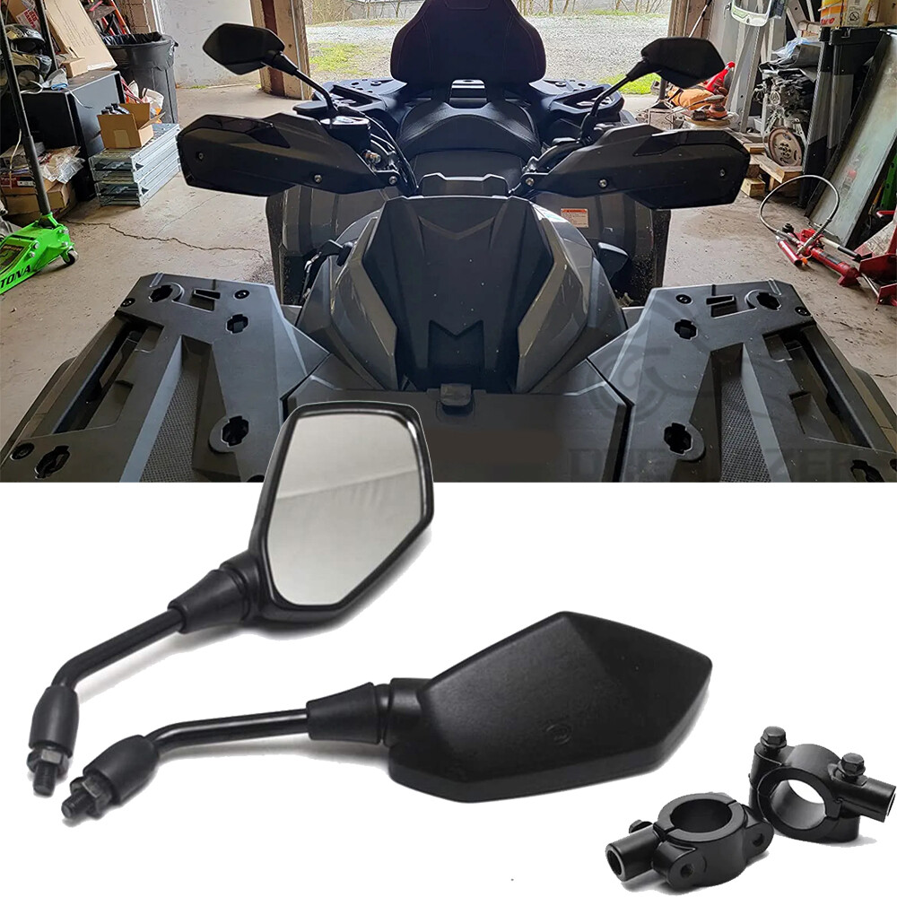 For CF Moto 600 500 800 1000 ATV UTV Rearview Mirrors + 7/8" Handlebar Clamps