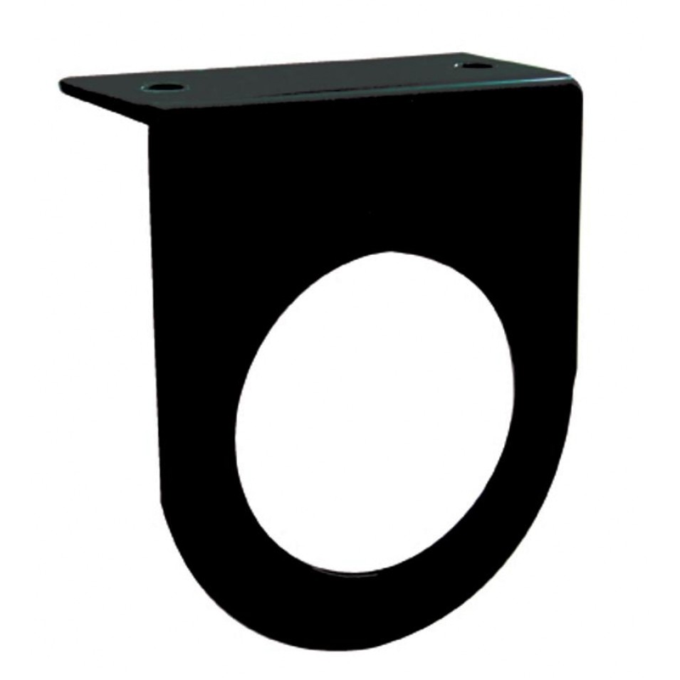 2 1/2" Black Light Bracket w/ Flange - 1 Hole