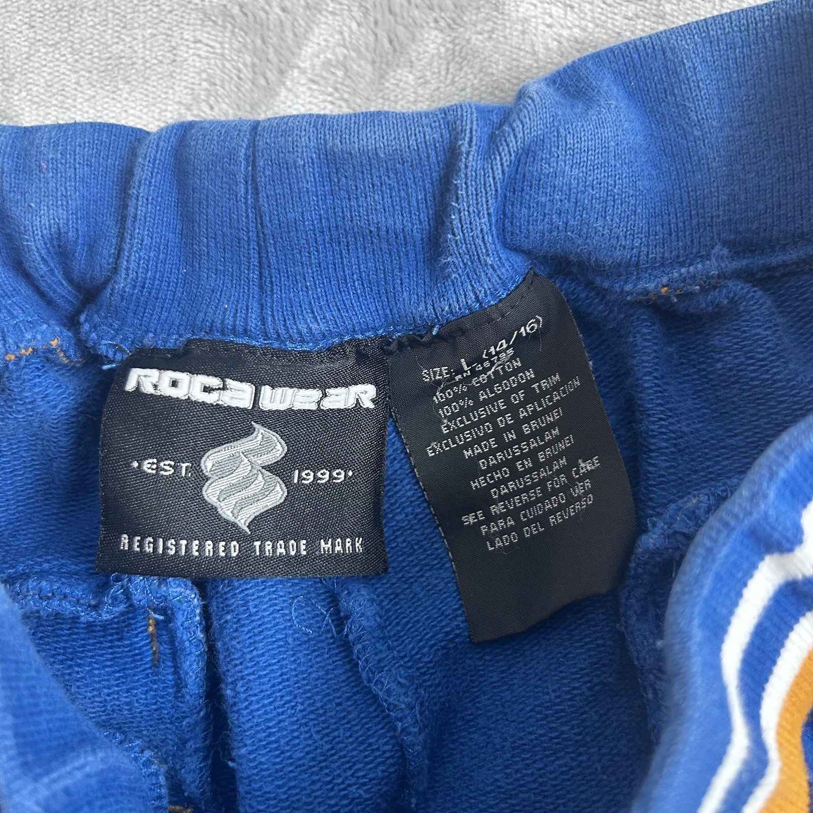 Vintage Rocawear Y2K Sweat Track Suit Set Large 14-16 Pre-Owned