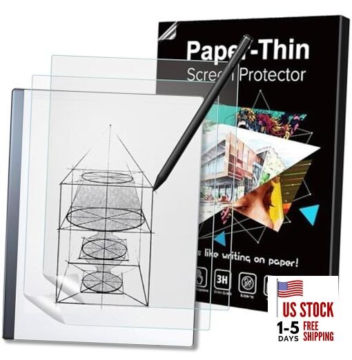 2 Pack Matte PET Film Screen Protector Compatible with Remarkable 2 Tablet,