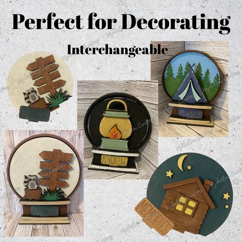 Camping Interchangeable Snow Globe