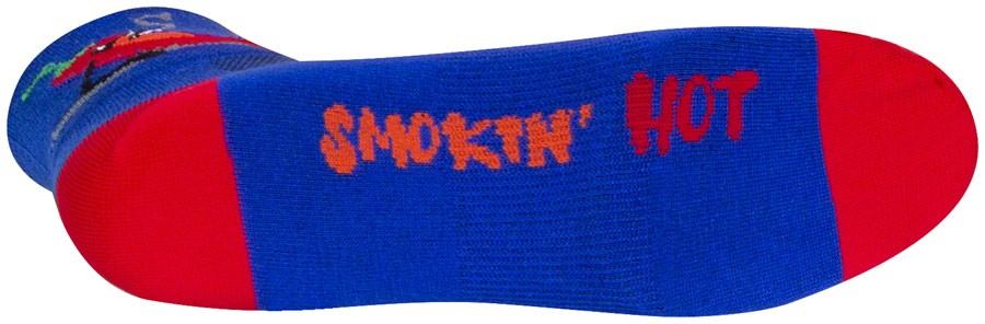 SockGuy Classic Smokin' Hot Socks - 3", Small/Medium