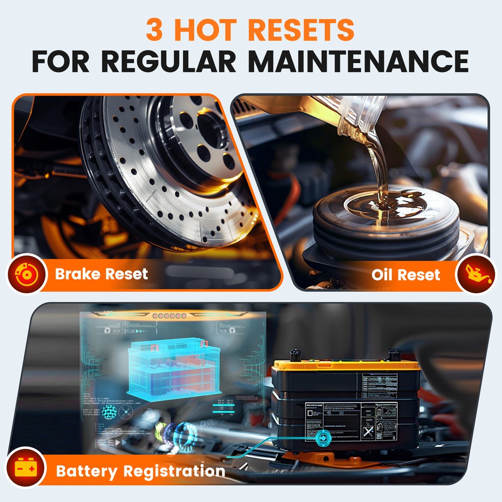 ANCEL Echo OBD2 Scanner Bidirectional All System Diagnostic Tool Oil Reset EPB
