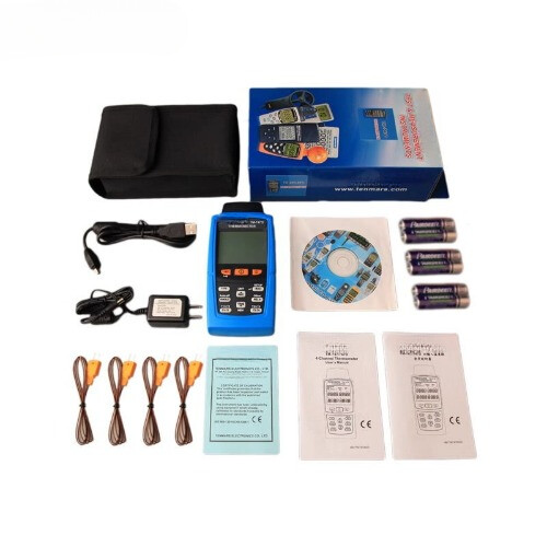 TM-747D Four-channel Pyrometer Contact Pyrometer High Temperature K Type