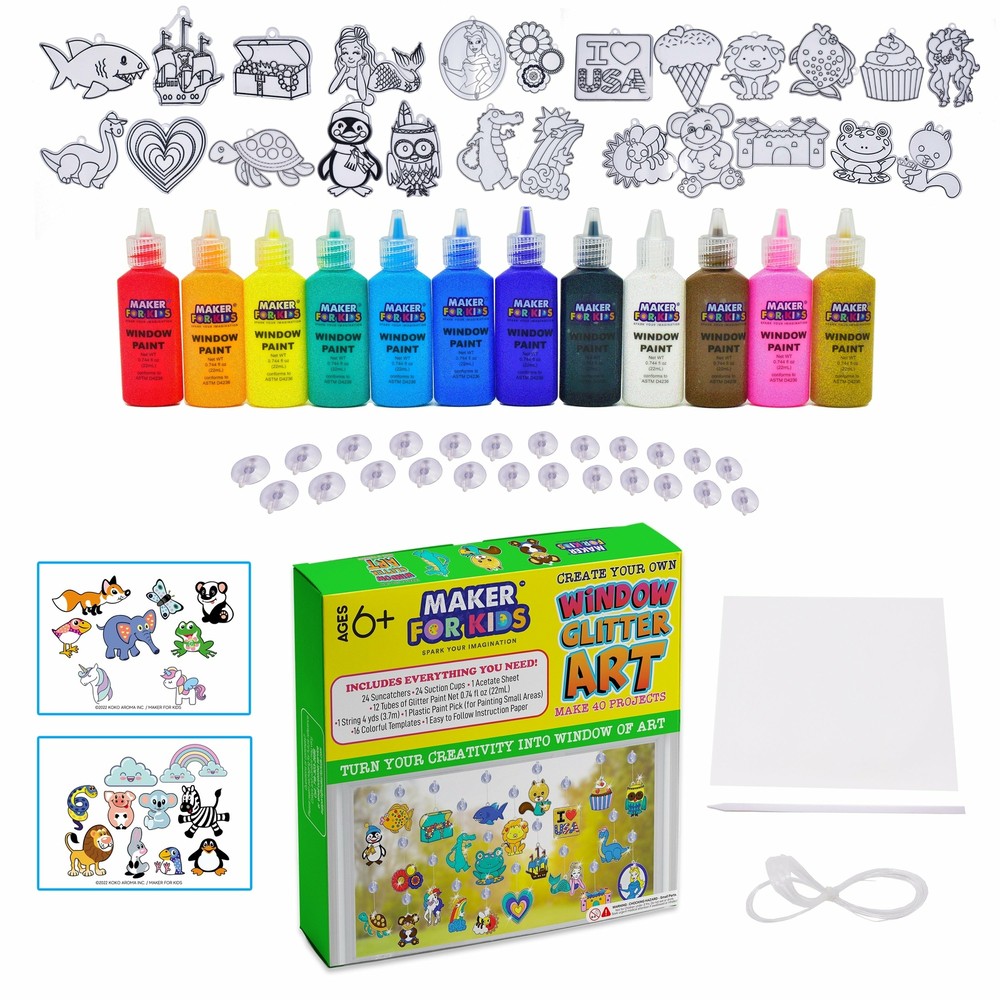 KOKO AROMA MakerforKids Window Paint Art Craft Kit