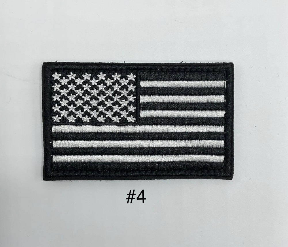USA US Flag Forward Facing Patches 3x2"Morale HooK & Loop Fastener
