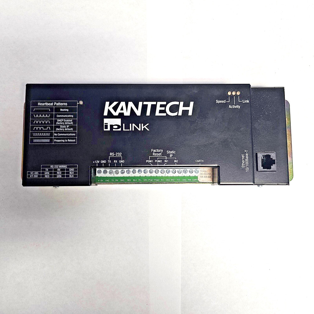 Kantech KT-IP IP Link to RS-232 Module USED