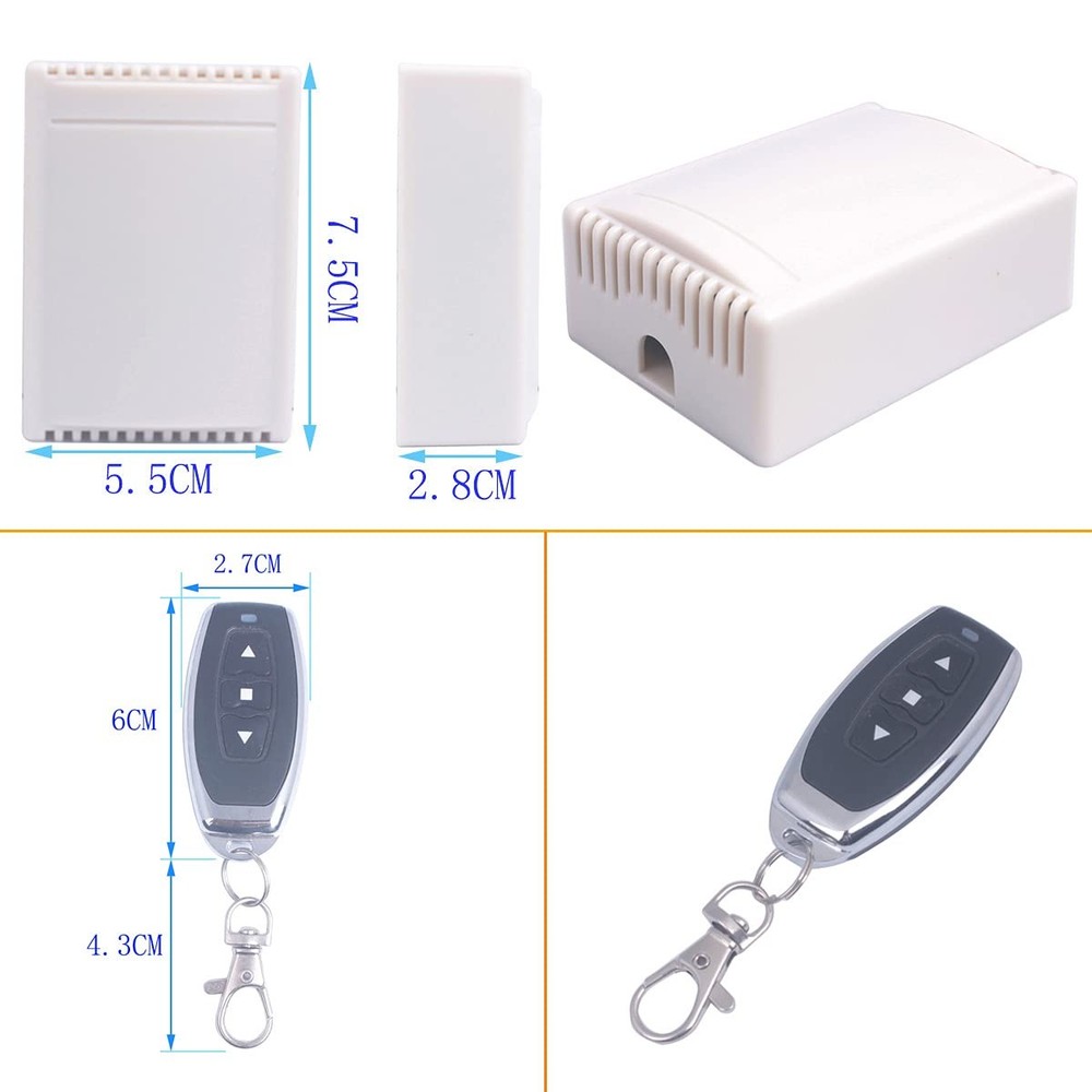 Universal 110V AC Motor Remote Control Switch Forward and 2X 433MHz