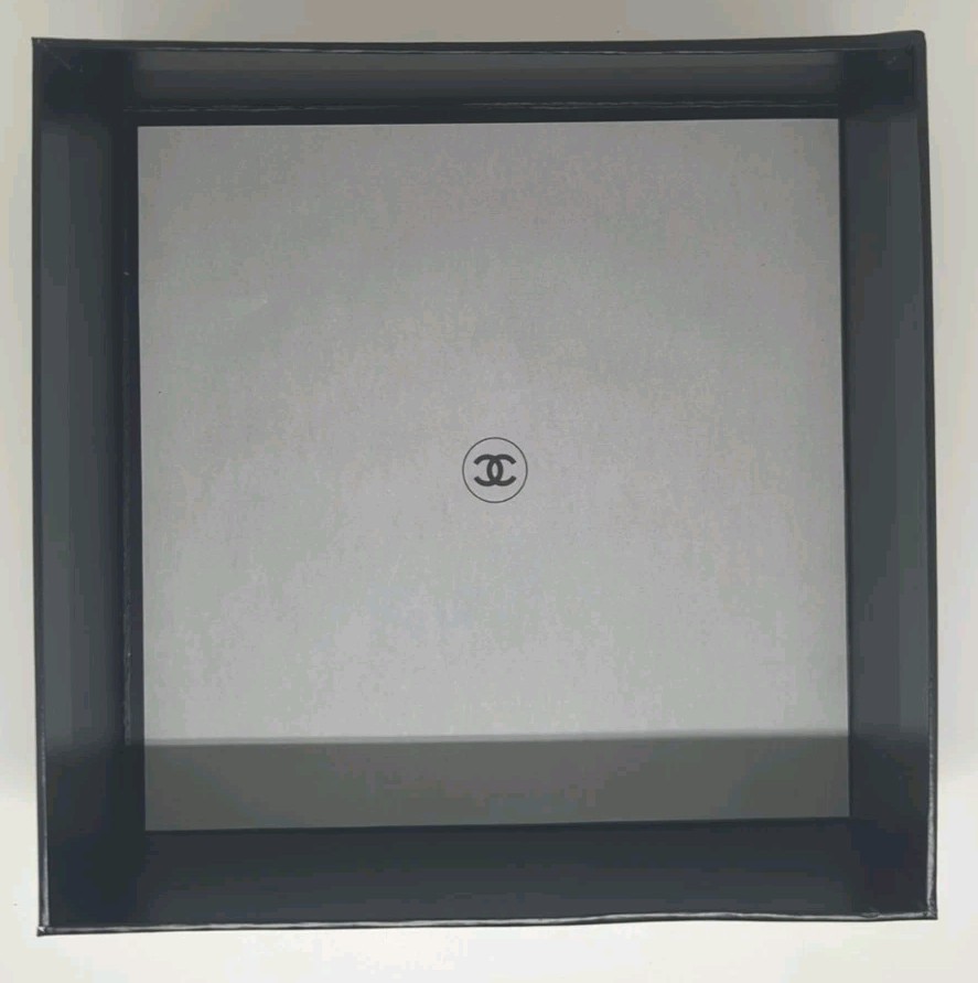 Chanel Square EMPTY GIFT BOX Container 8.5"x8.5"x3" AUTHENTIC