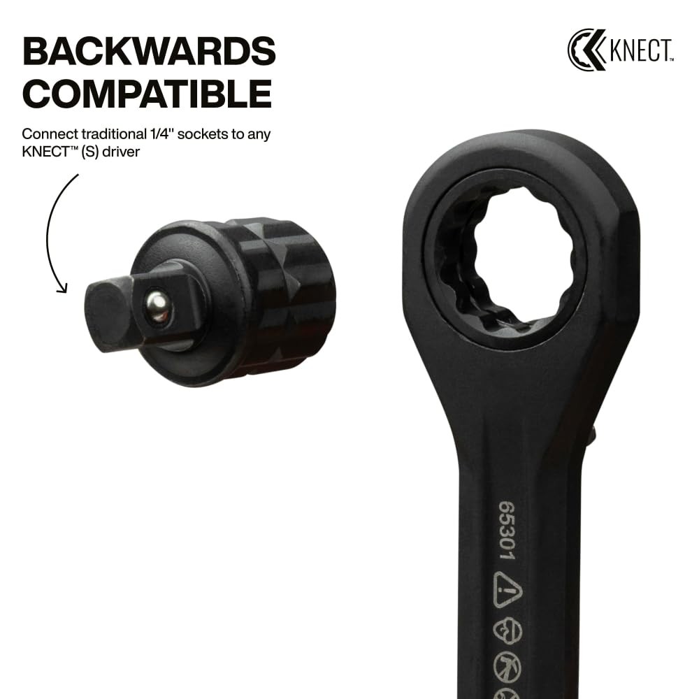 Klein Tools 65KADPS KNECT (S) Impact Socket Adapter Set, 4 1/4-Inch