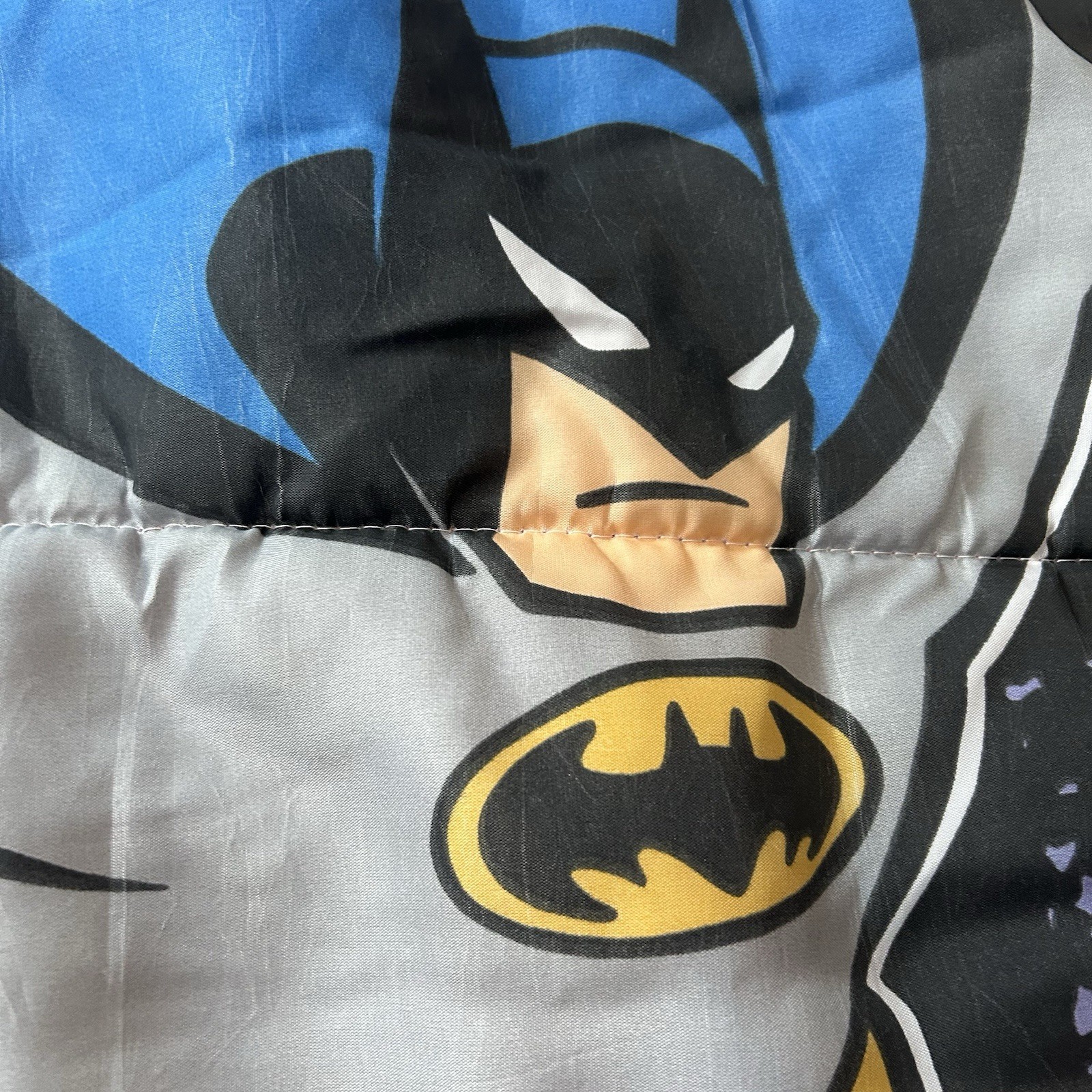 Vintage Batman Sleeping Bag DC Comics 1992 Youth Size Blanket 55x27