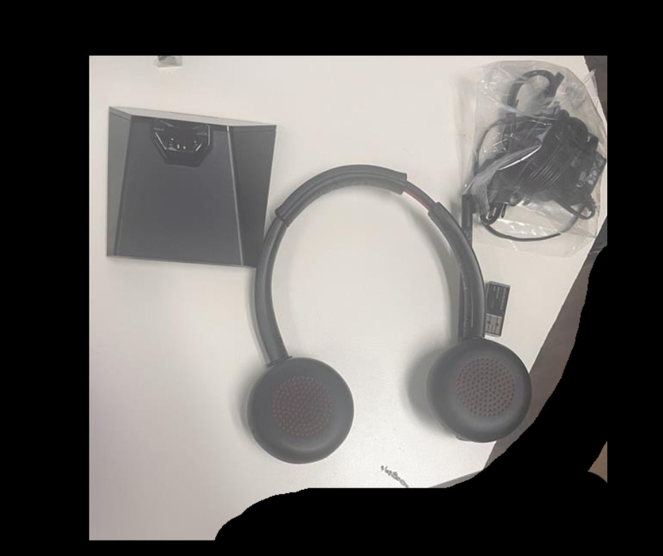 Plantronics Poly Savi 8220 UC Wireless DECT Headset with Base & USB Dongle