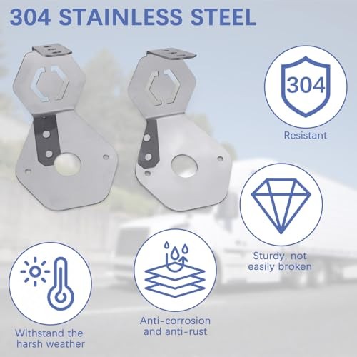 Watermelon Light Bracket, Turn Signals Bracket Watermelon Light, Stainless 4
