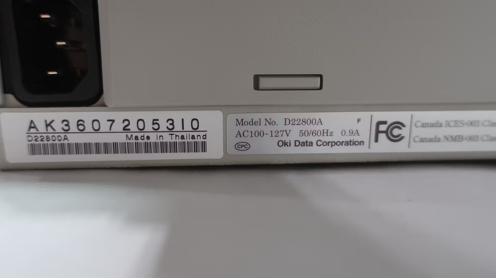 Oki 62411601 Microline 320t Dot Matrix Printer 120v-ac