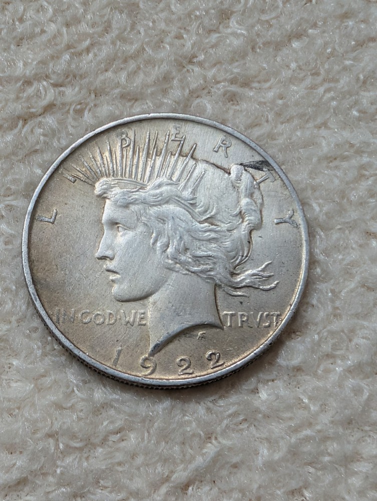 1922 US Peace Silver Dollar $1