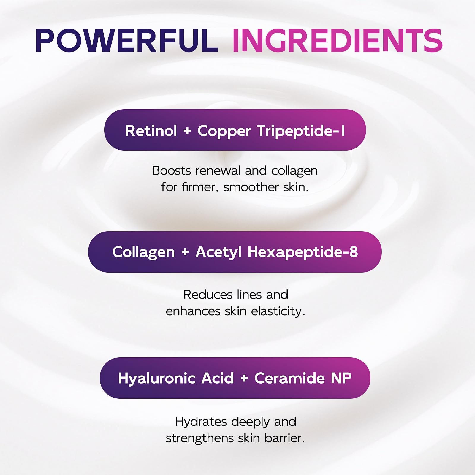 Retinol, Collagen, Peptides Neck Cream - Lifts & Firms Sagging Skin - 80 Char Ma