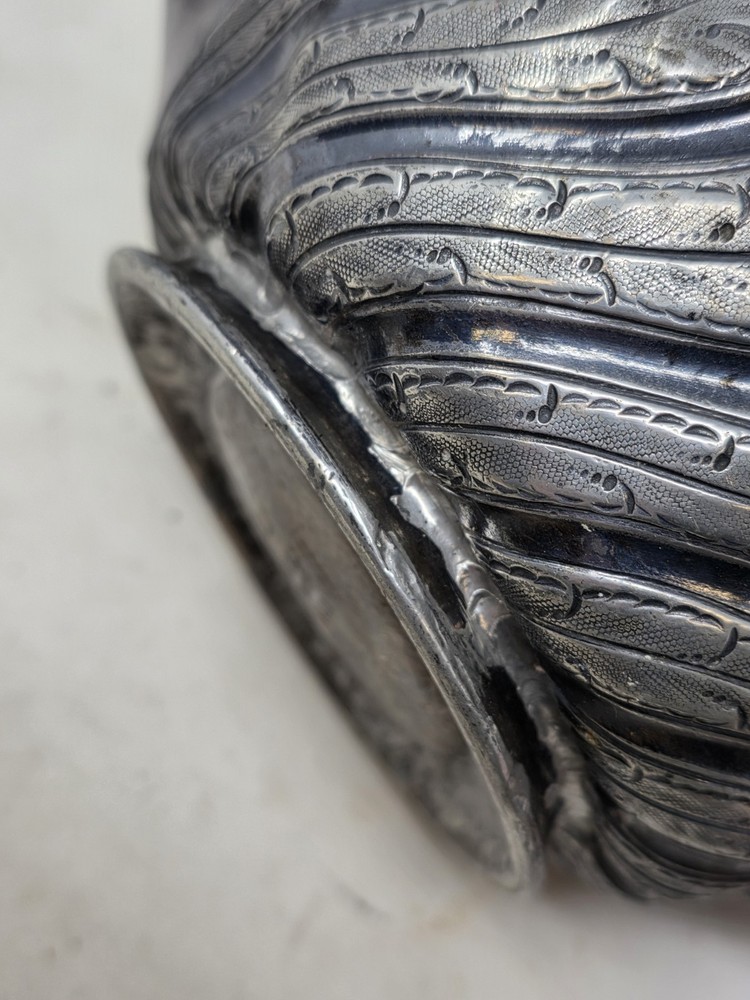 Engraved Metal Teapot