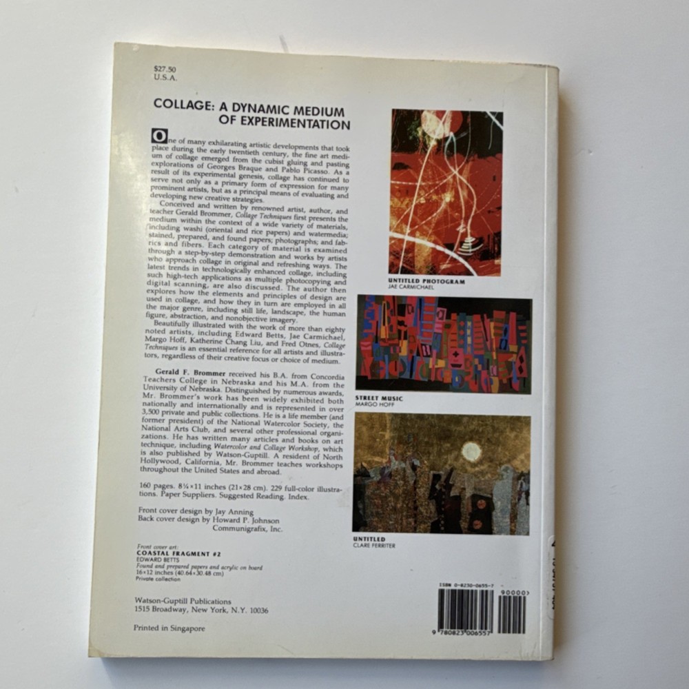 Gerald Brommer Collage Techniques Art Instruction Guide