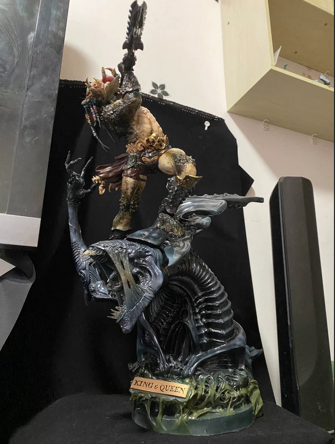 Narin Predator King VS Alien Queen model 1/6 scale painted statue