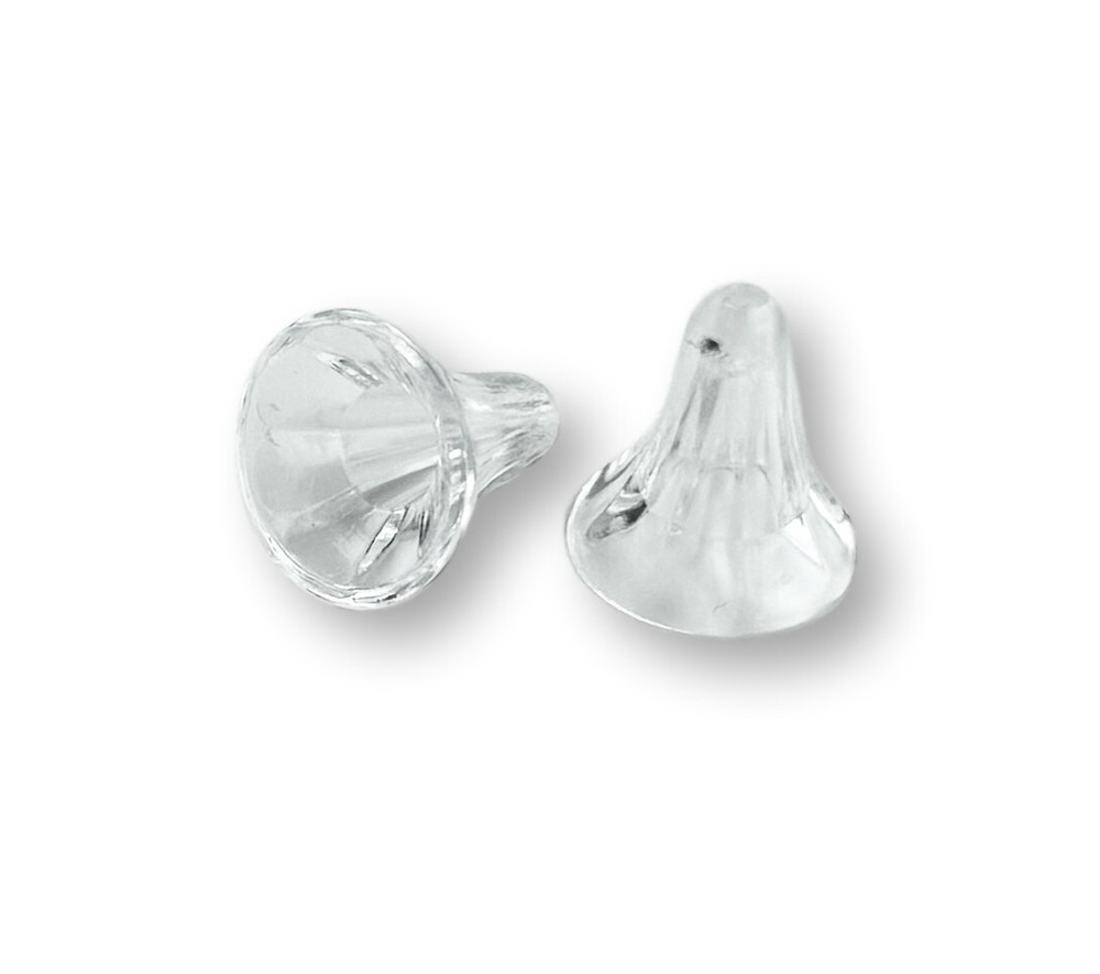 Tee Beads 25 Count T-Bead Clear Plastic Beads