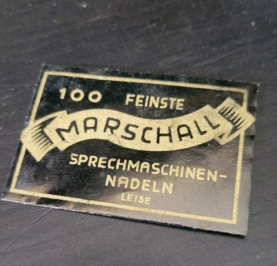 Marschall Leise Gramophone phonograph needle packet - empty