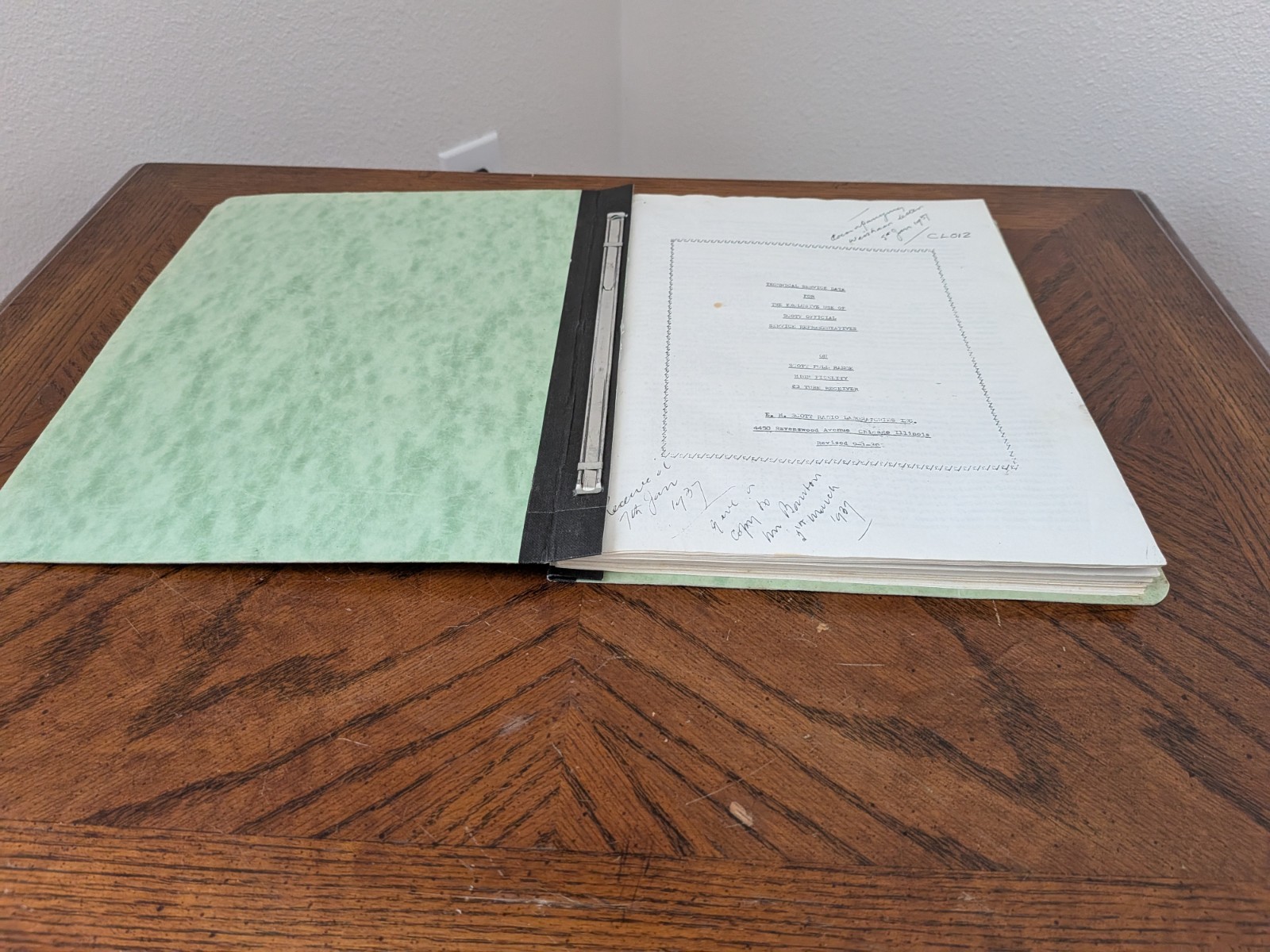 EH Scott 1936 Allwave Imperial Photocopy Documentation Book