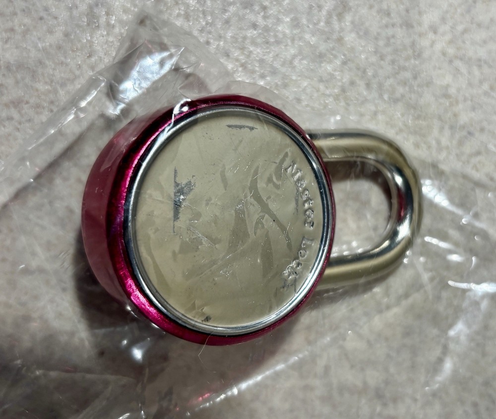 3 Master Locks Combination Red Blue Purple