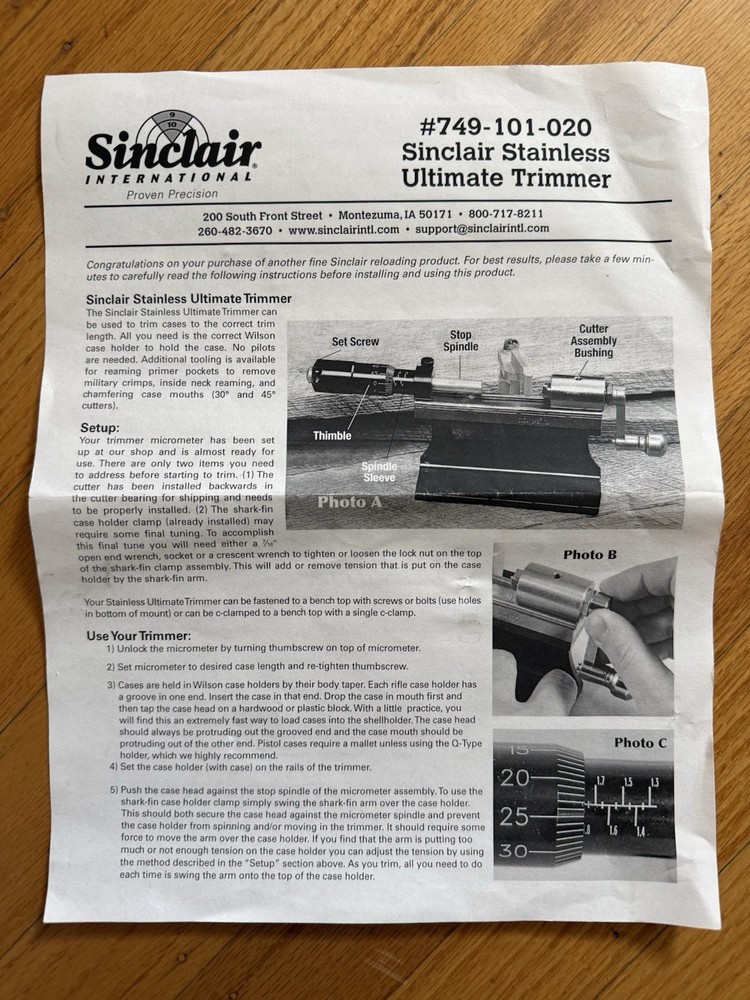 sinclair stainless ultimate trimmer