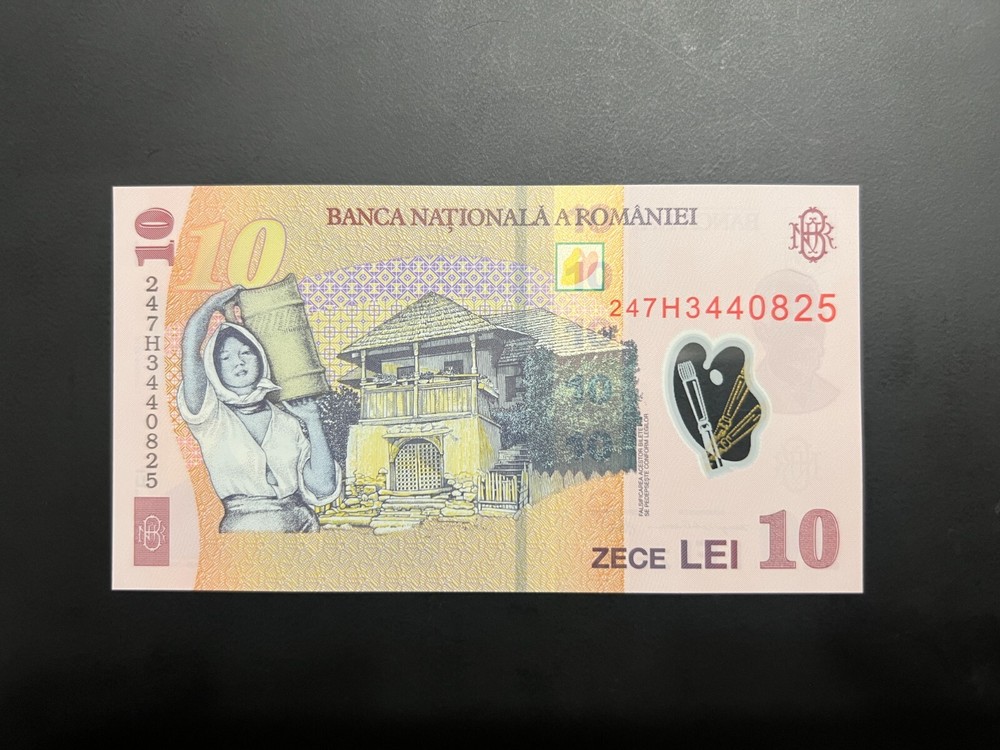 10 Lei 2018(2024), Romania Polymer note, UNC