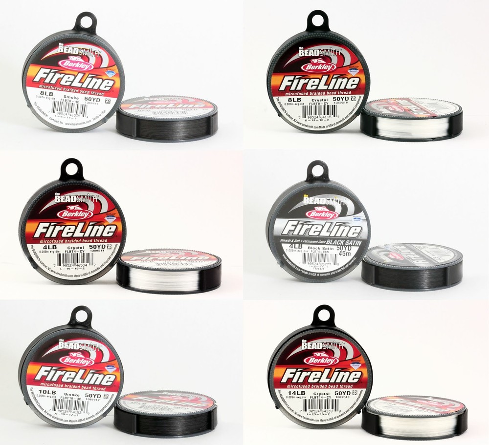 BeadSmith® FireLine Braided Bead Thread Strong Stringing Material * All Colors